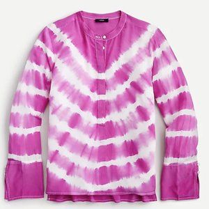 J. Crew Tie-dyed silk tunic